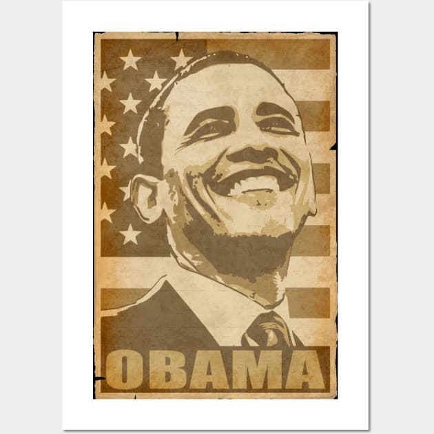 Barack Obama Smile Propaganda Poster Pop Art Wall Art by Nerd_art